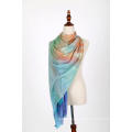 New coming custom design dream house cashmere scarf for lady on sale